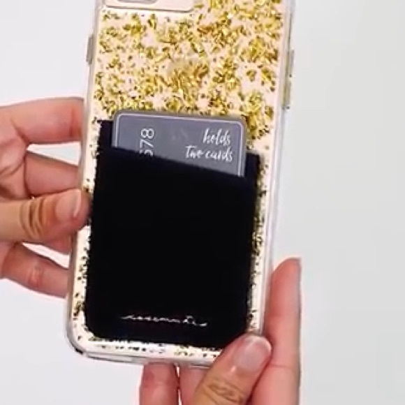 CM Navy Velvet Pocket Wallet Case - Picture 5 of 5